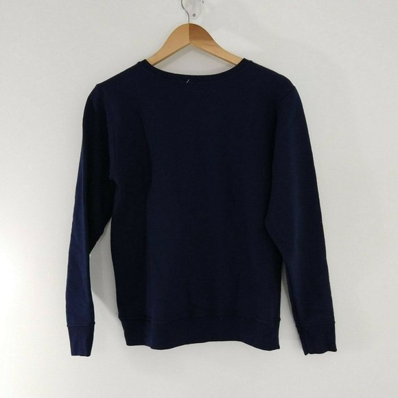 Ugly Christmas Sweatshirt Navy In It For The small - Picture 6 of 6